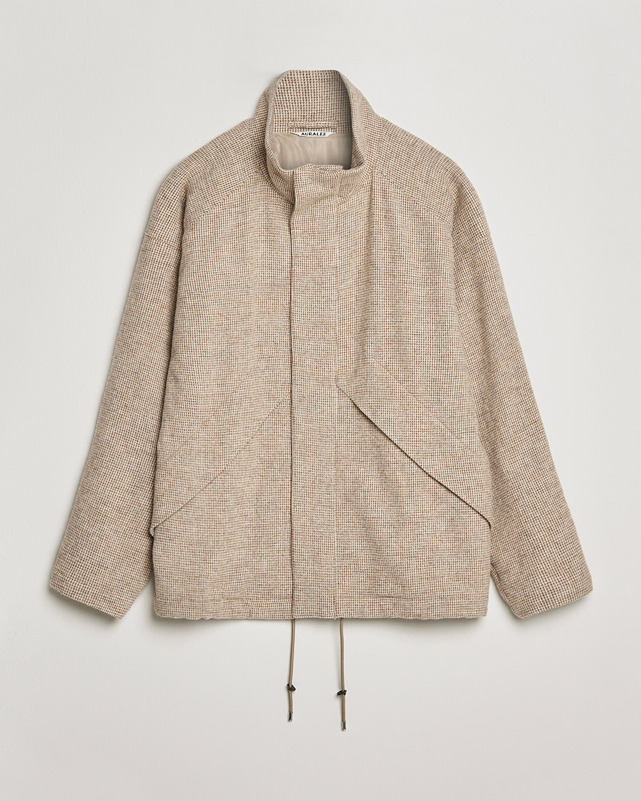 Herren | Jacken | Auralee | Light Tweed Zip Blouson Beige