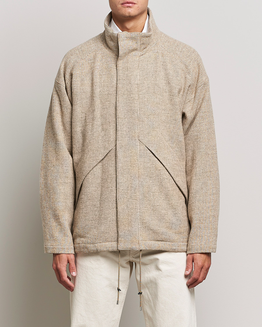 Herren | Jacken | Auralee | Light Tweed Zip Blouson Beige