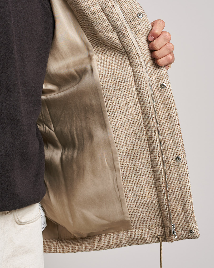 Herren | Jacken | Auralee | Light Tweed Zip Blouson Beige