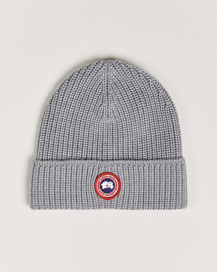 Herren | Canada Goose Arctic Disc Rib Toque Heather Grey | Canada Goose | Arctic Disc Rib Toque Heather Grey