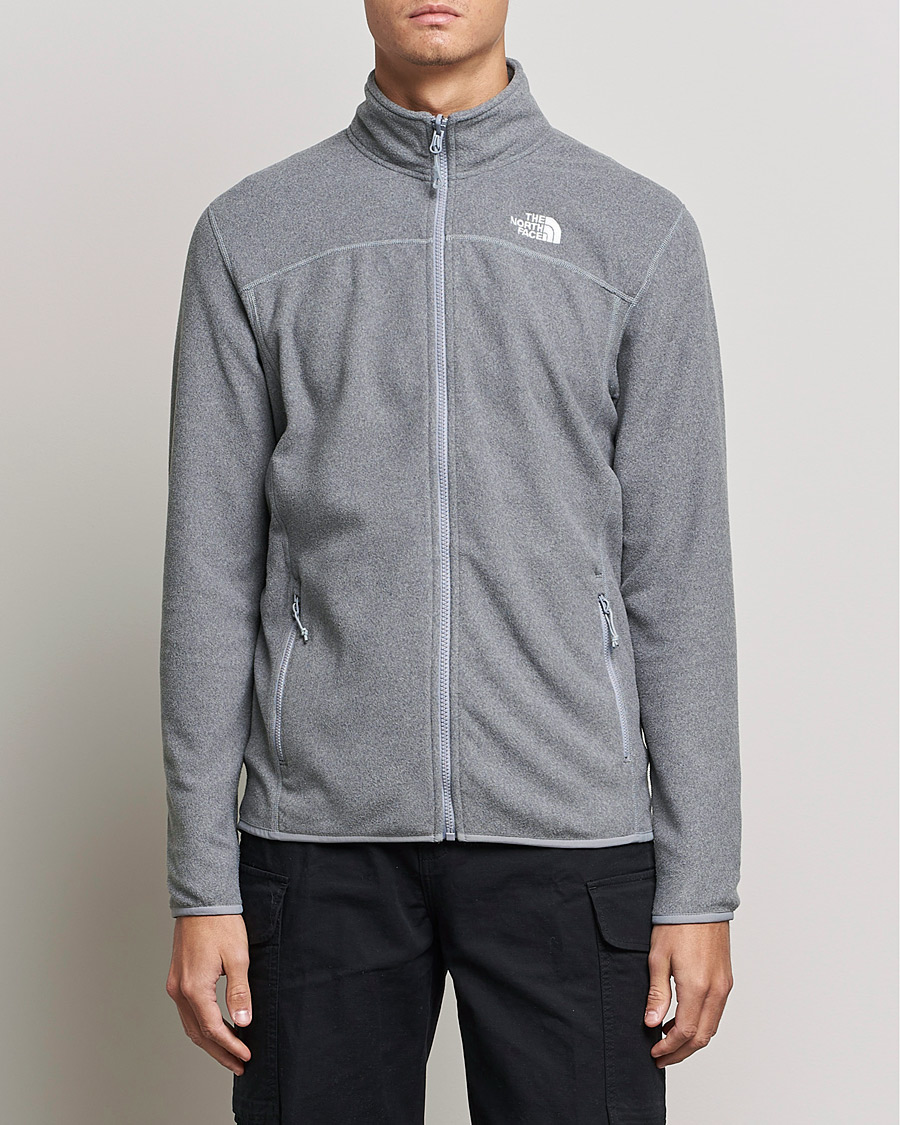 Herren | Pullover | The North Face | 100 Glacier Full Zip Grey Heather