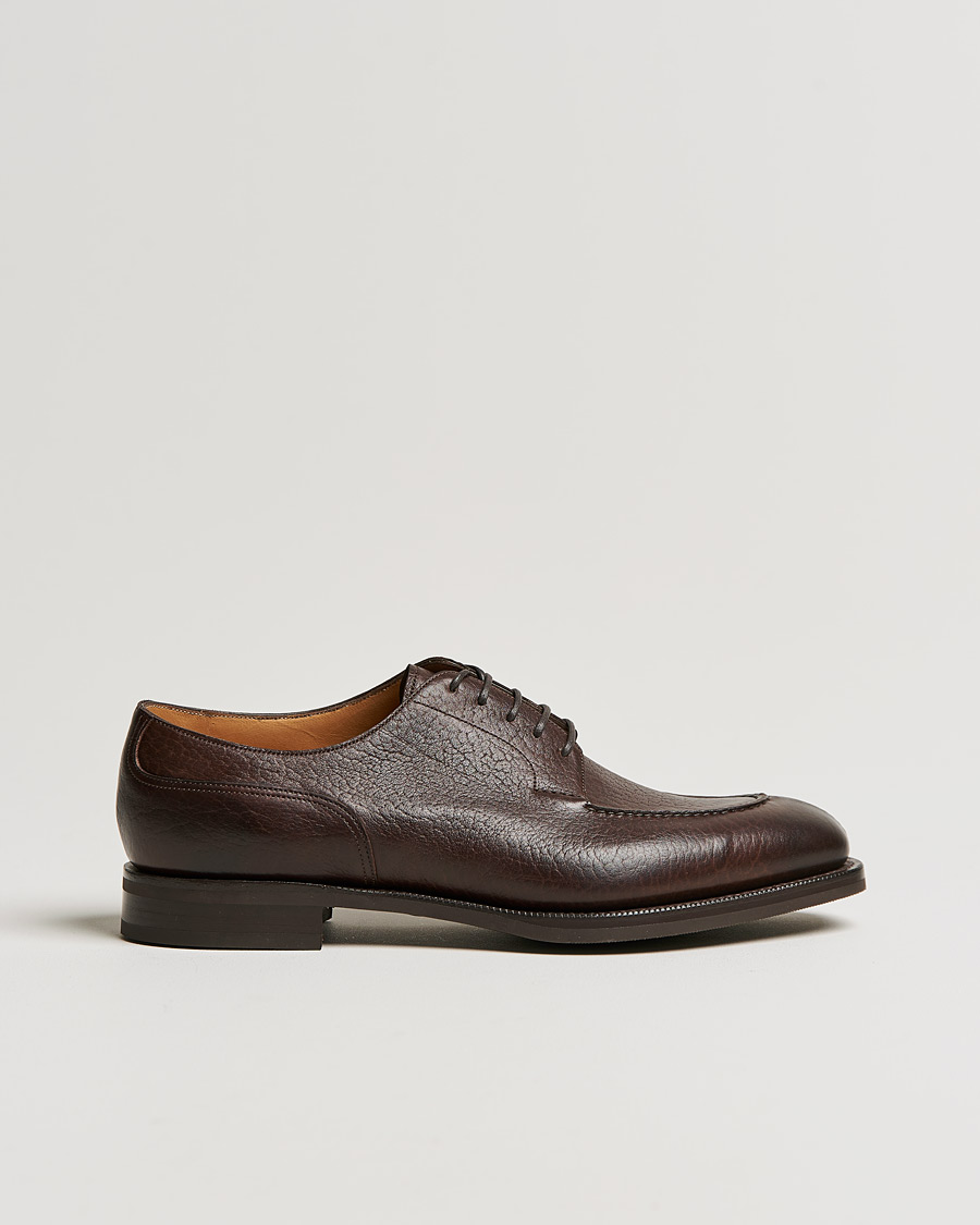 Herren | Edward Green Dover Split Toe Derby Dark Brown London Grain | Edward Green | Dover Split Toe Derby Dark Brown London Grain