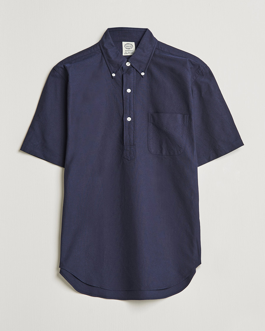 Herren | Hemden | Kamakura Shirts | Vintage Ivy Short Sleeve Popover Shirt Navy