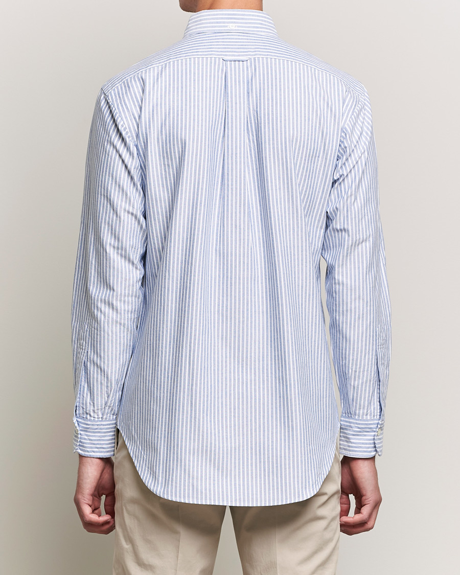 Herren | Hemden | Kamakura Shirts | Vintage Ivy Striped Oxford BD Shirt Light Blue