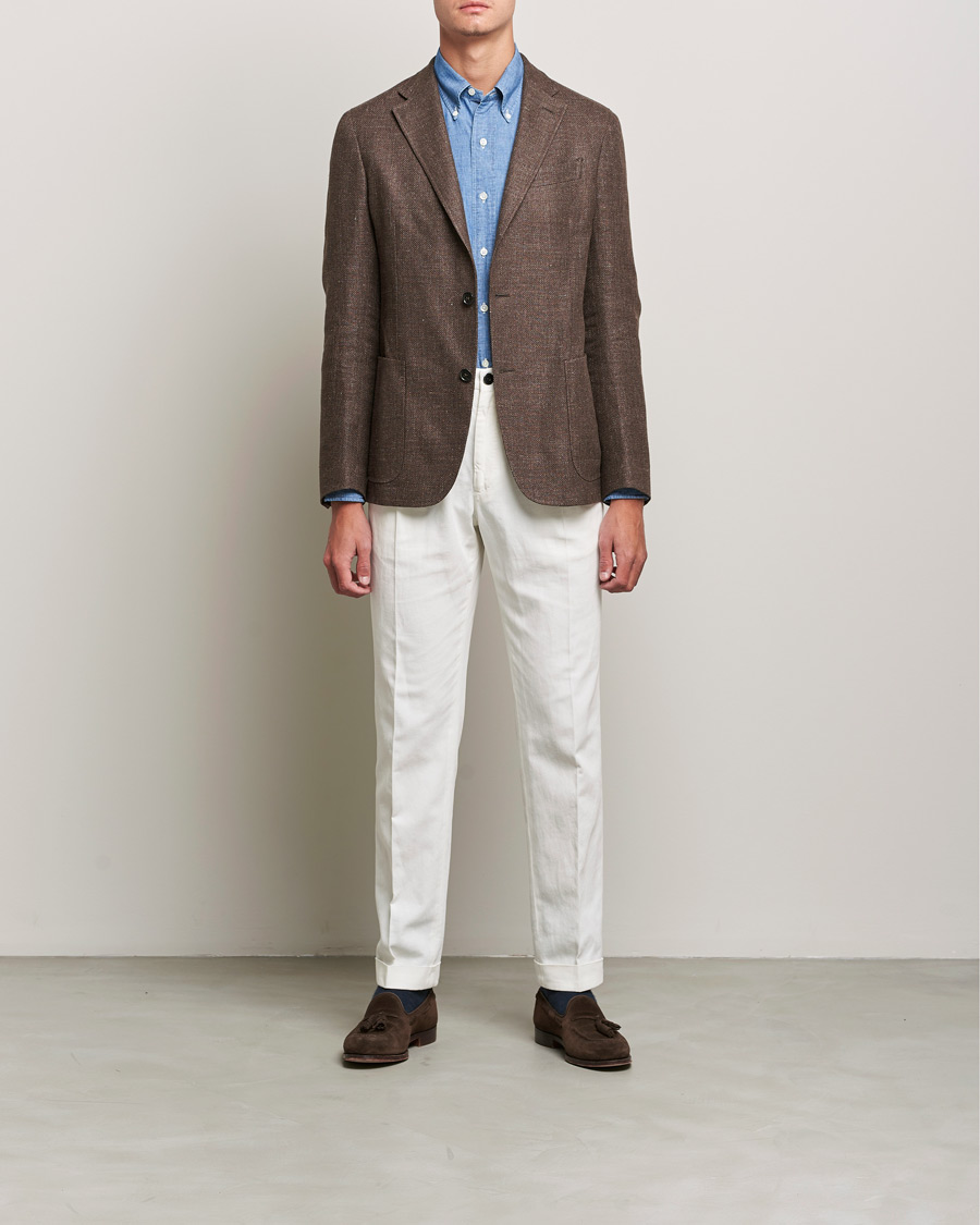 Herren | Hemden | Kamakura Shirts | Vintage Ivy Chambray BD Shirt Light Blue