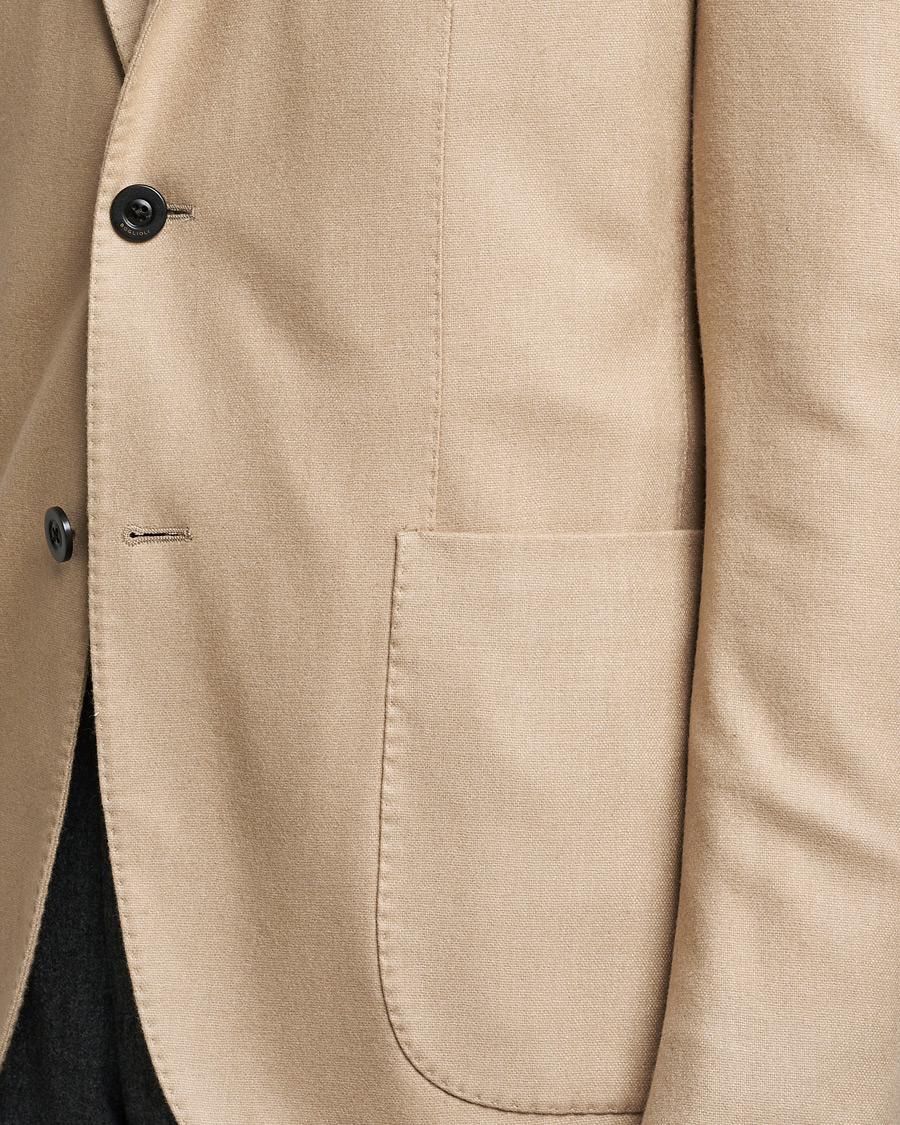 Herren | Sakkos | Boglioli | K Jacket Dyed Flannel Blazer Beige