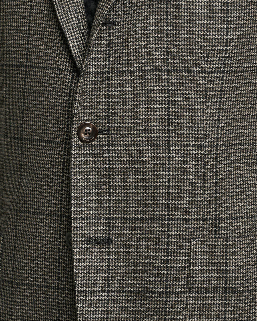Herren | Sakkos | Boglioli | K Jacket Wool Check Blazer Brown