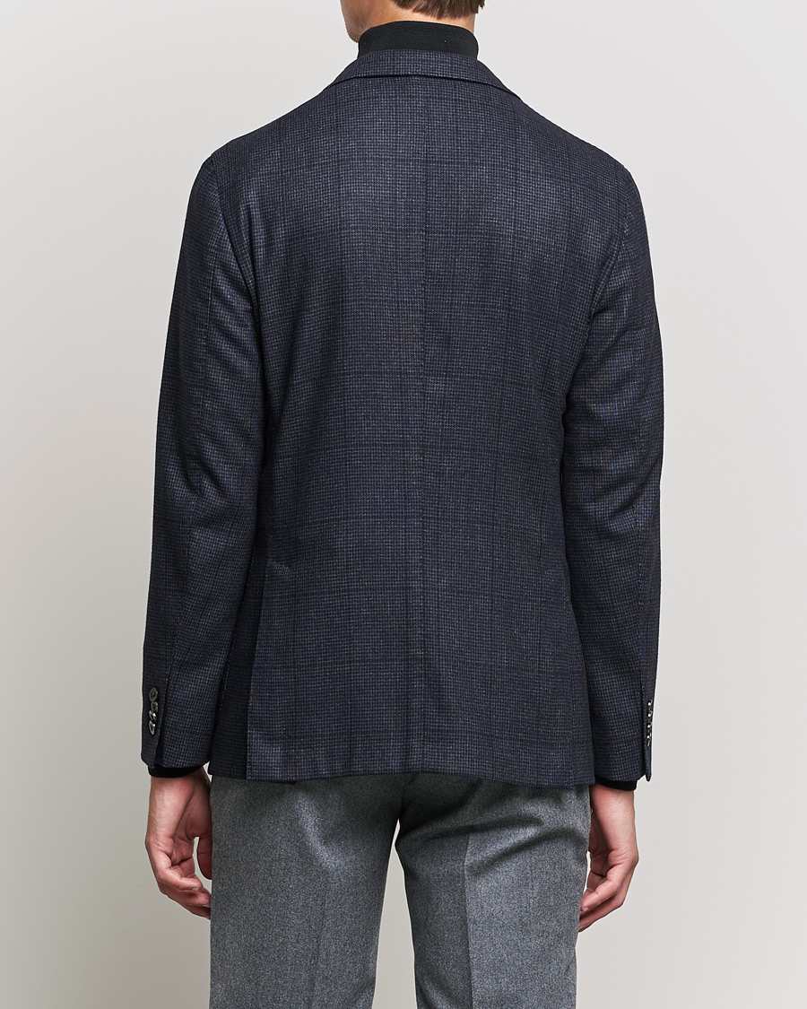 Herren | Sakkos | Boglioli | K Jacket Wool Check Blazer Navy