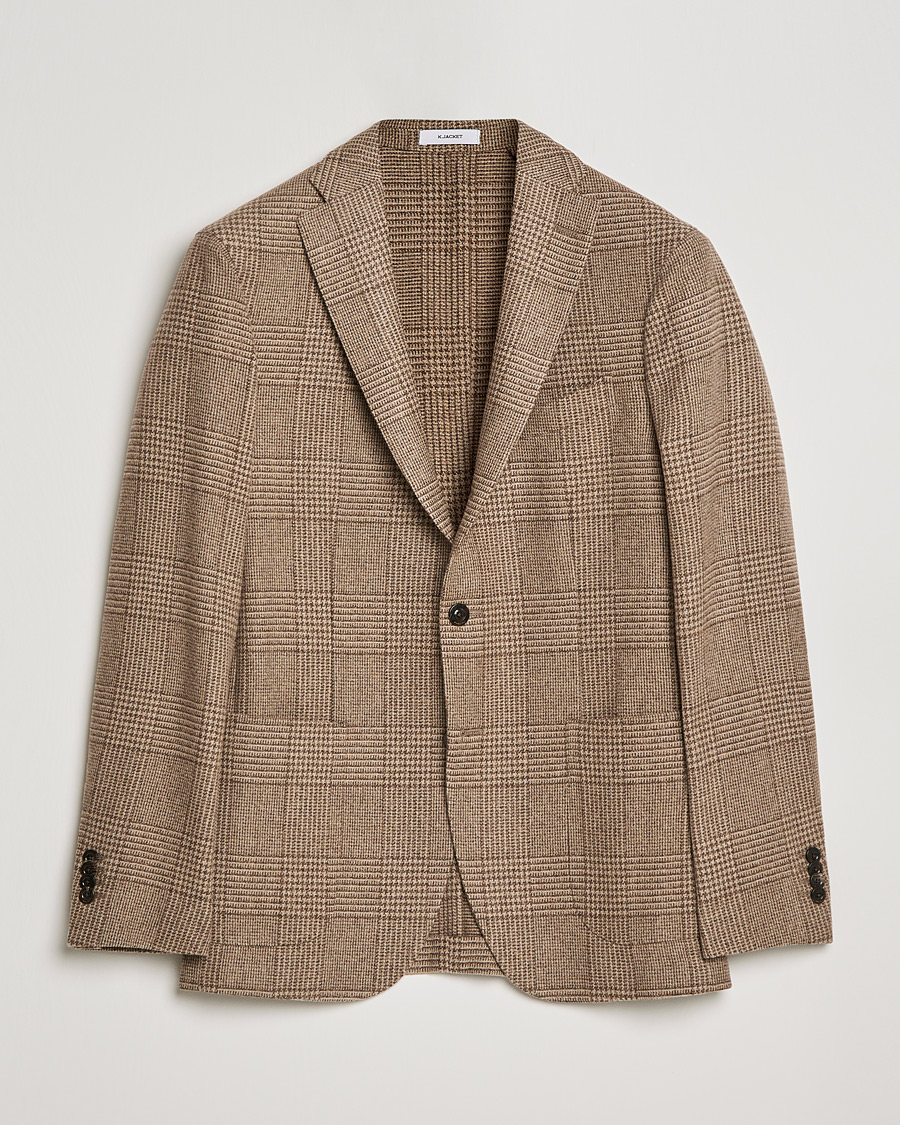 Herren | Sakkos | Boglioli | K Jacket Prince Of Wales Check Blazer Beige