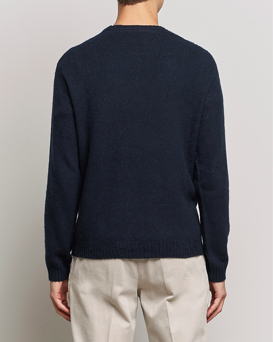 Herren | Pullover | Boglioli | Brushed Cashmere Sweater Navy