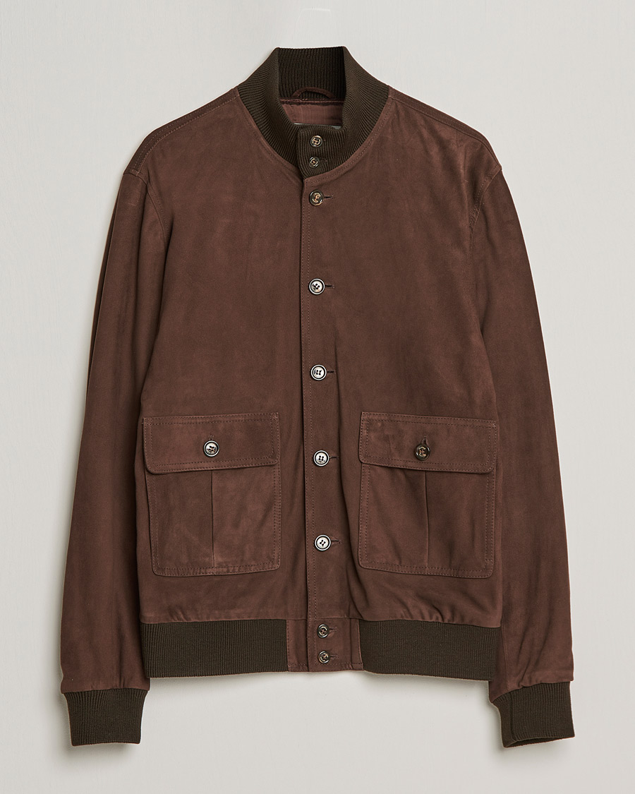 Herren | Jacken | Valstar | Valstarino Suede Jacket Dark Brown