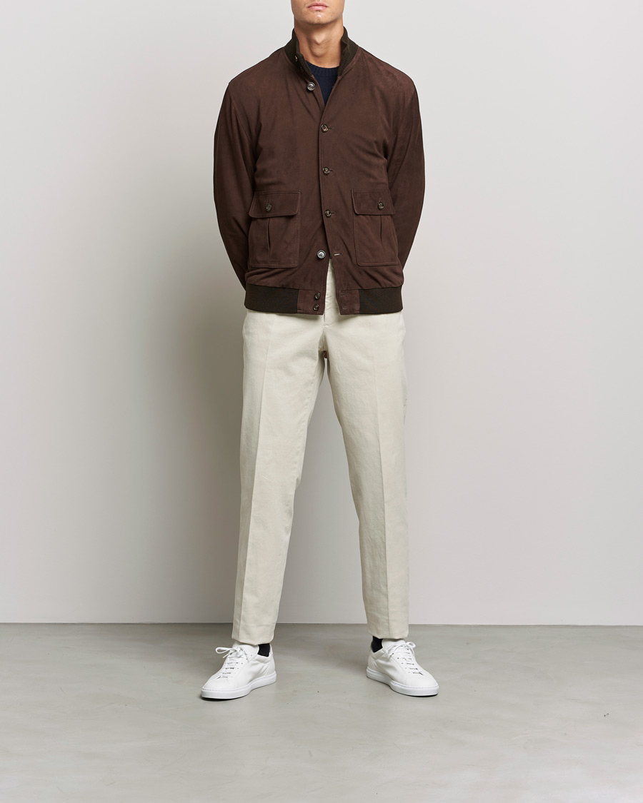 Herren | Jacken | Valstar | Valstarino Suede Jacket Dark Brown