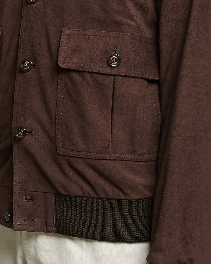 Herren | Jacken | Valstar | Valstarino Suede Jacket Dark Brown