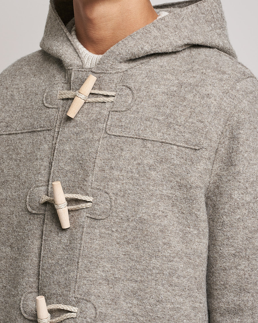 Herren | Jacken | Harris Wharf London | Boiled Wool Duffle Coat Natural Casha