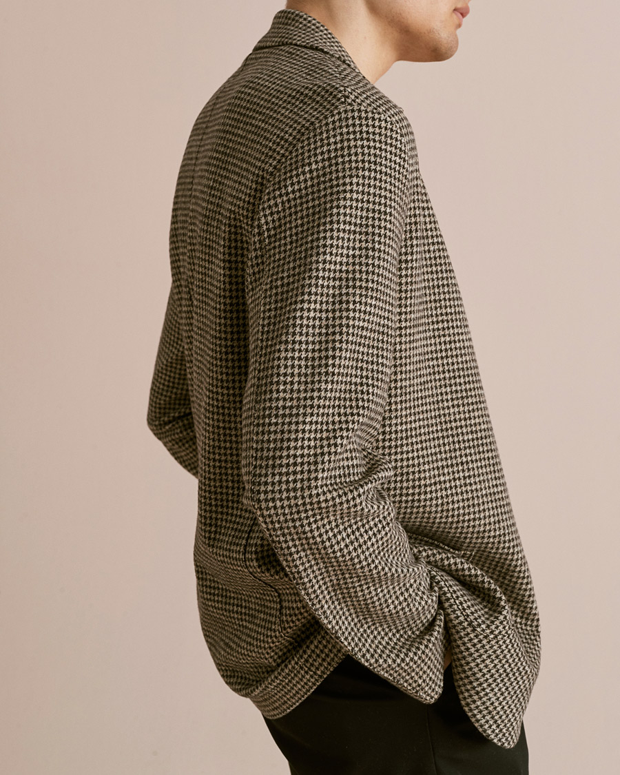 Herren | Sakkos | Harris Wharf London | Dropped Shoulder Houndstooth Jacket Beige