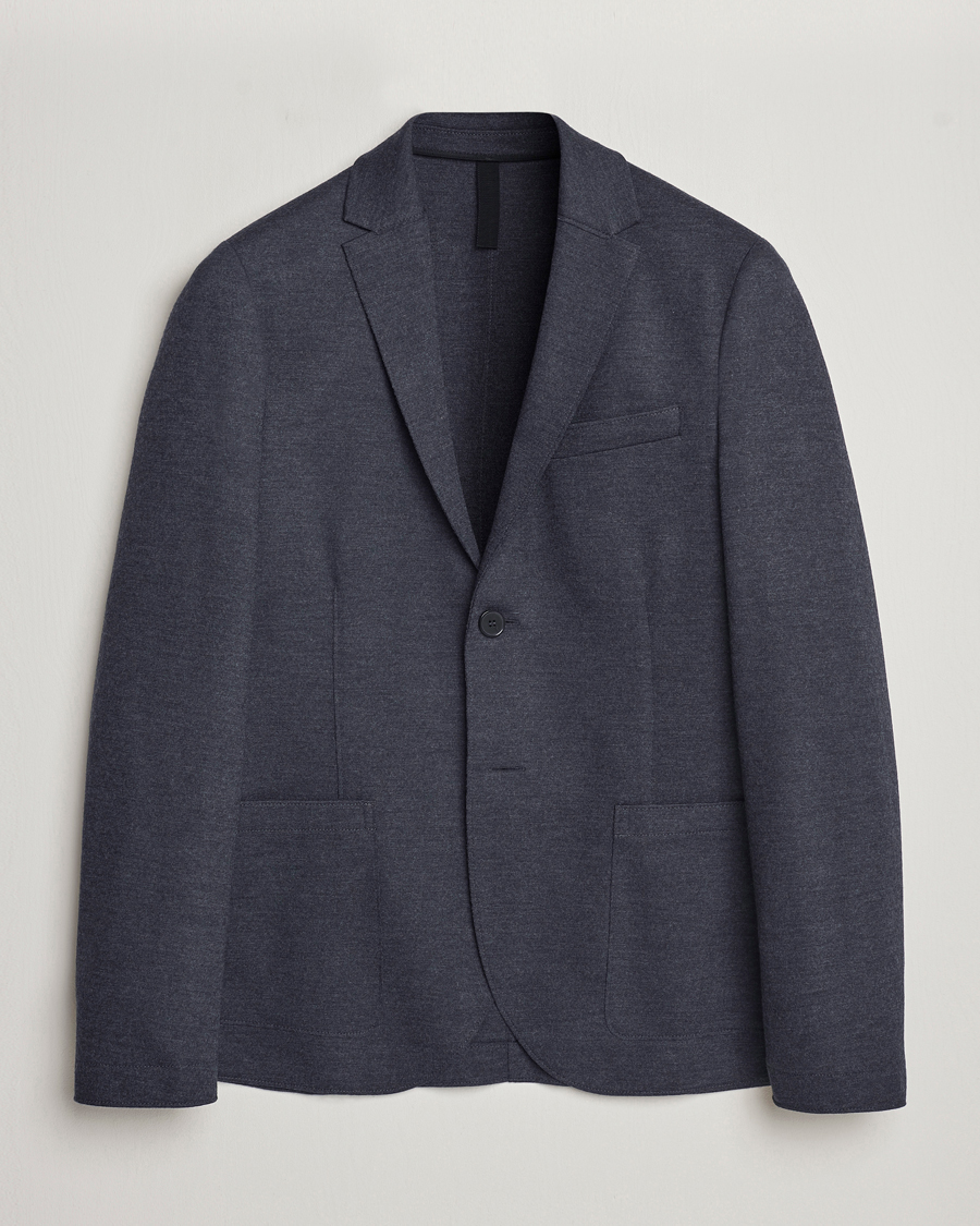 Herren | Sakkos | Harris Wharf London | Two Button Vented Superfine Merino Blazer Anthracite
