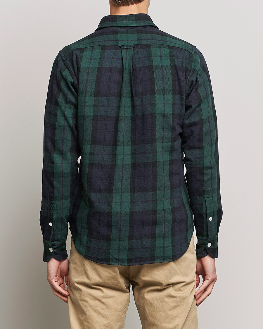 Herren | Hemden | Drake's | Rugged Cotton Twill Work Shirt Navy