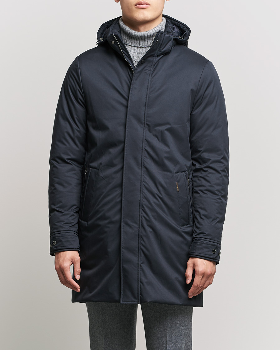 Herren | Jacken | MooRER | Vermont Waterproof Padded Parka Navy
