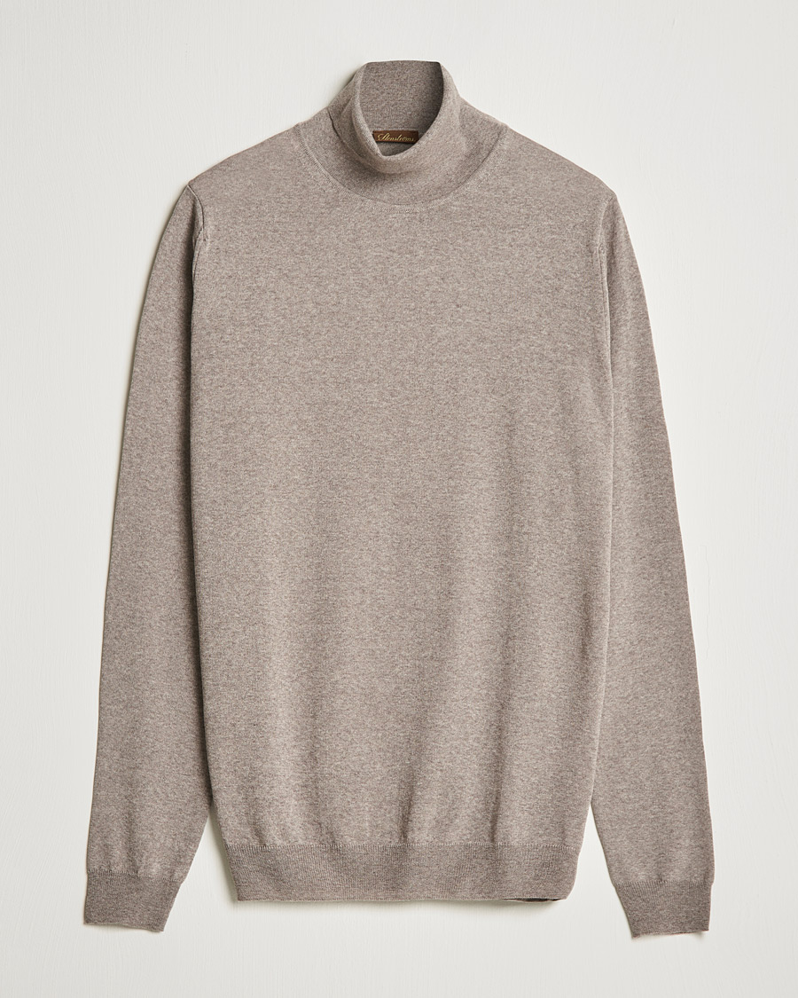 Herren | Pullover | Stenströms | Fine Merino Rollneck Camel