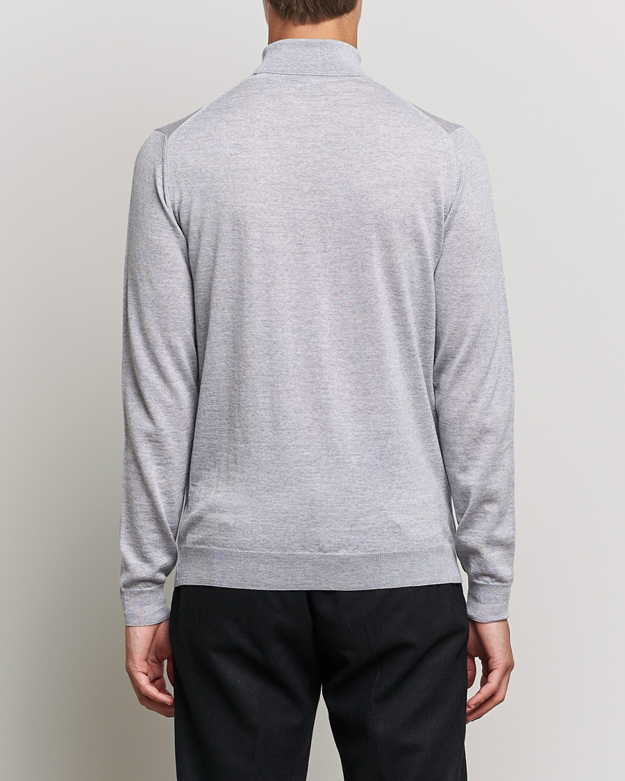 Herren | Pullover | Stenströms | Fine Merino Rollneck Light Grey