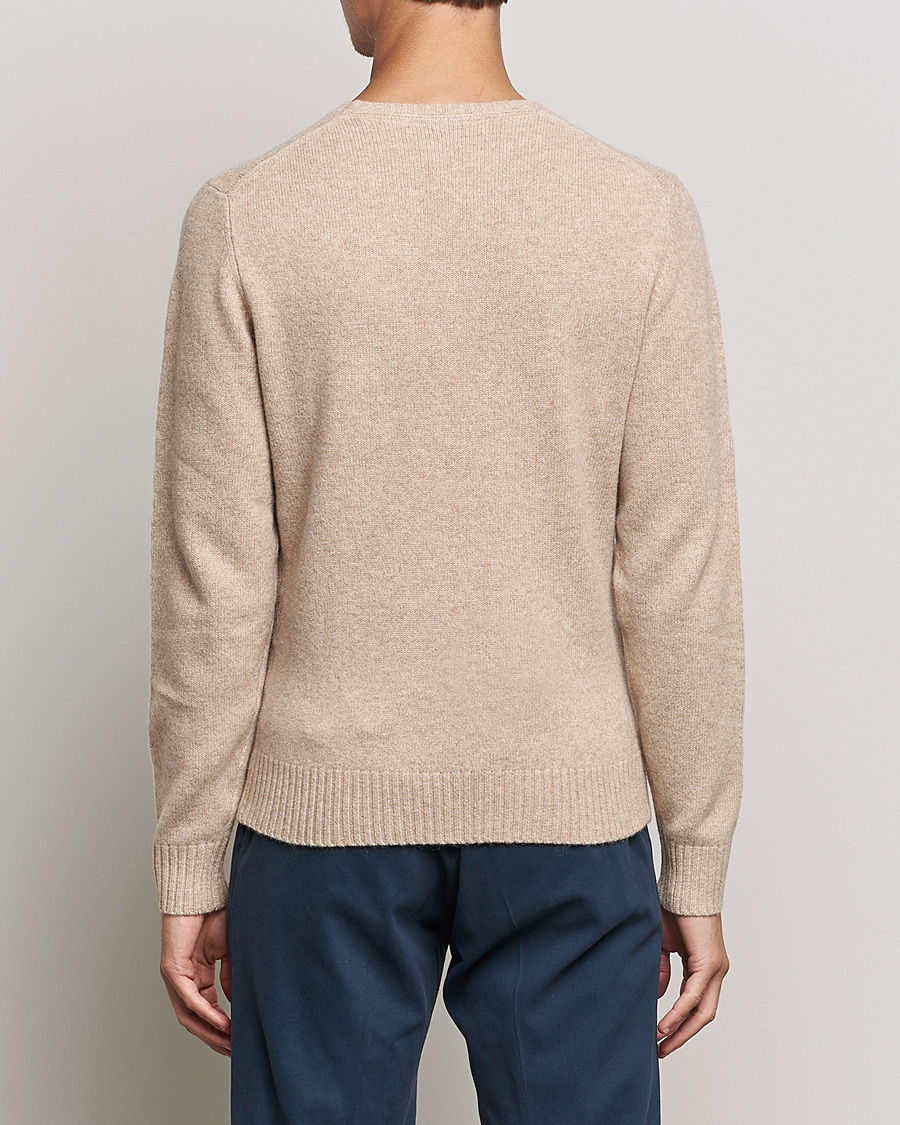 Herren | Pullover | Stenströms | Yak/Merino Crew Neck Beige
