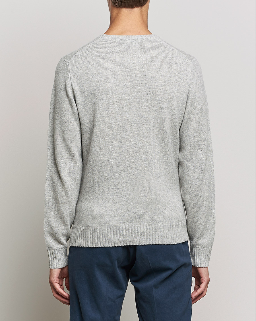 Herren | Pullover | Stenströms | Yak/Merino Crew Neck Grey
