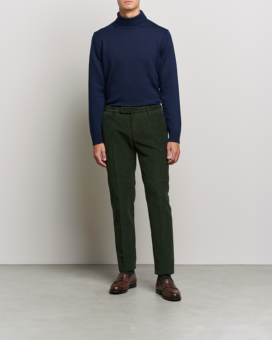 Herren | Pullover | Stenströms | Chunky Merino Rollneck Navy