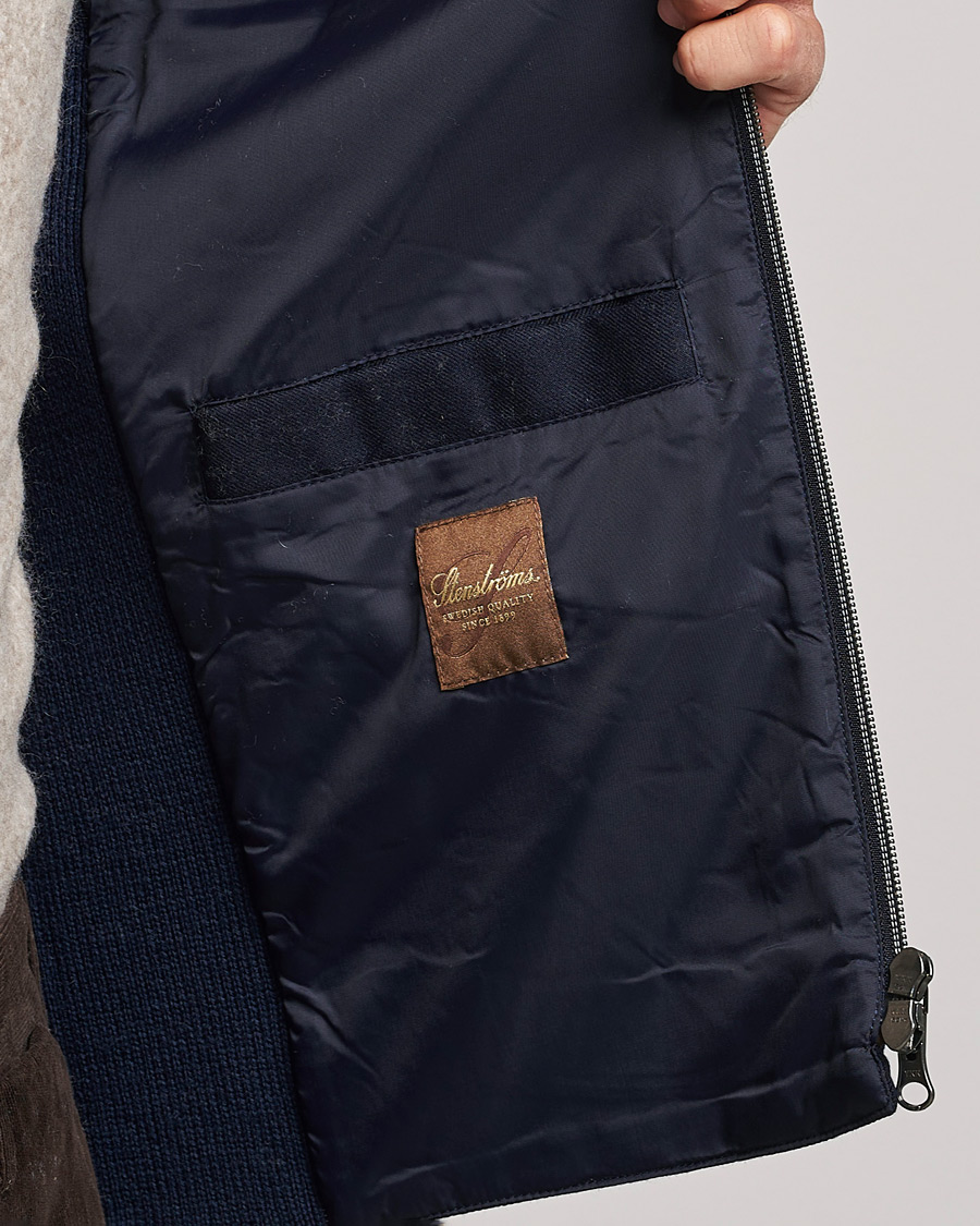 Herren | Jacken | Stenströms | Hybrid Flannel Vest Navy