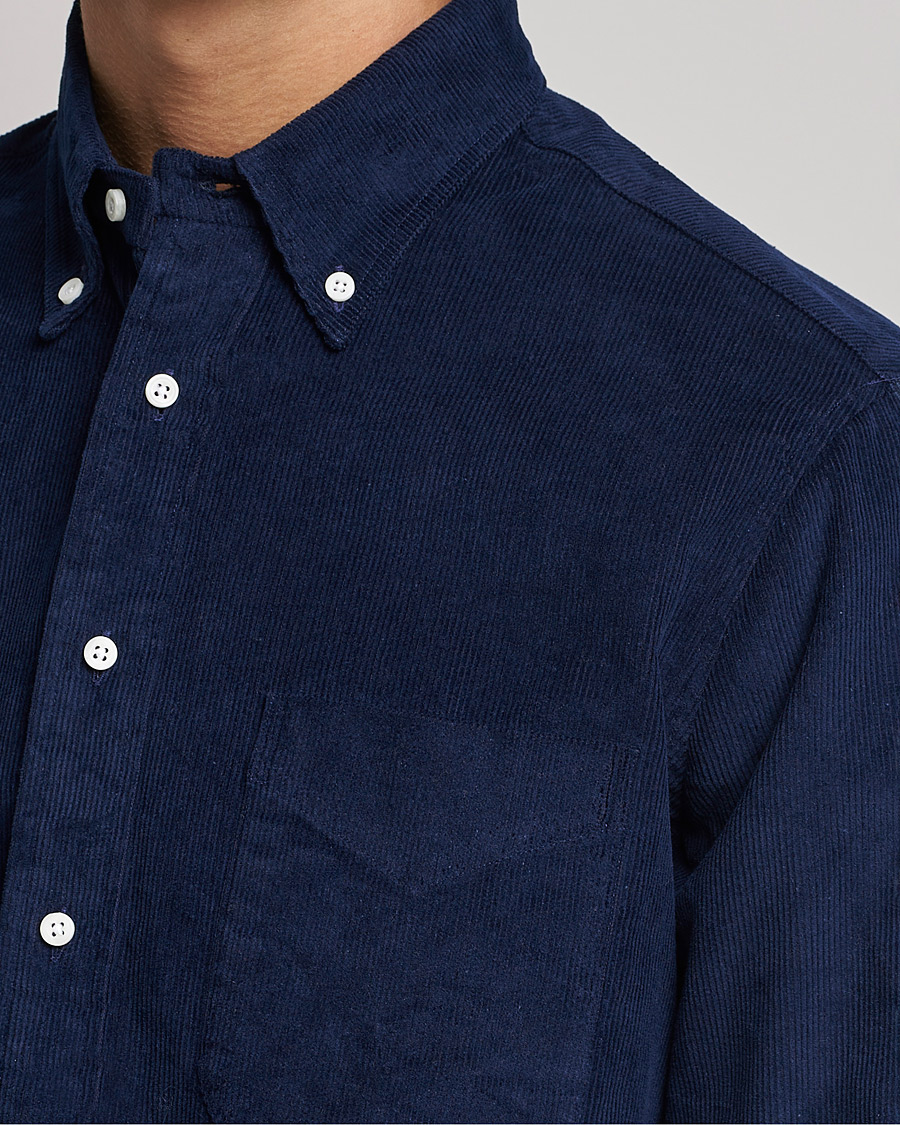 Herren | Hemden | Gitman Vintage | Button Down Heavy Corduroy Shirt Navy