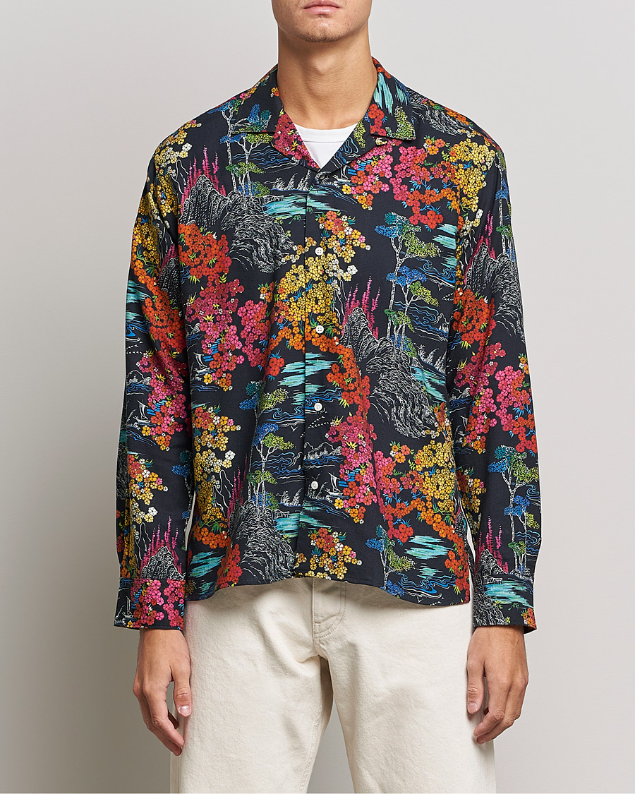 Herren | Hemden | Gitman Vintage | Japanese Winter Garden Camp Shirt Multicolor