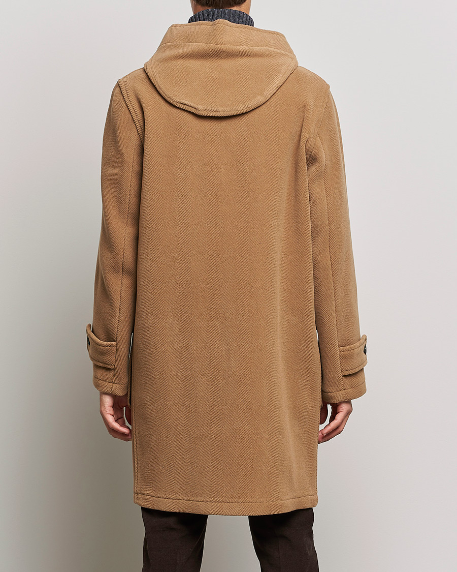 Herren | Jacken | Gloverall | Edmund Herringbone Wool Duffle Camel