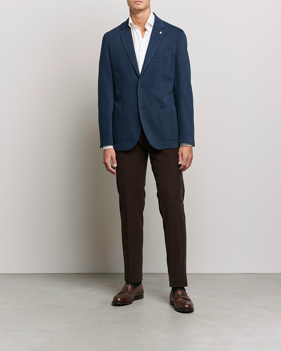 Herren | Sakkos | L.B.M. 1911 | Jack Cotton/Cashmere Blazer Navy