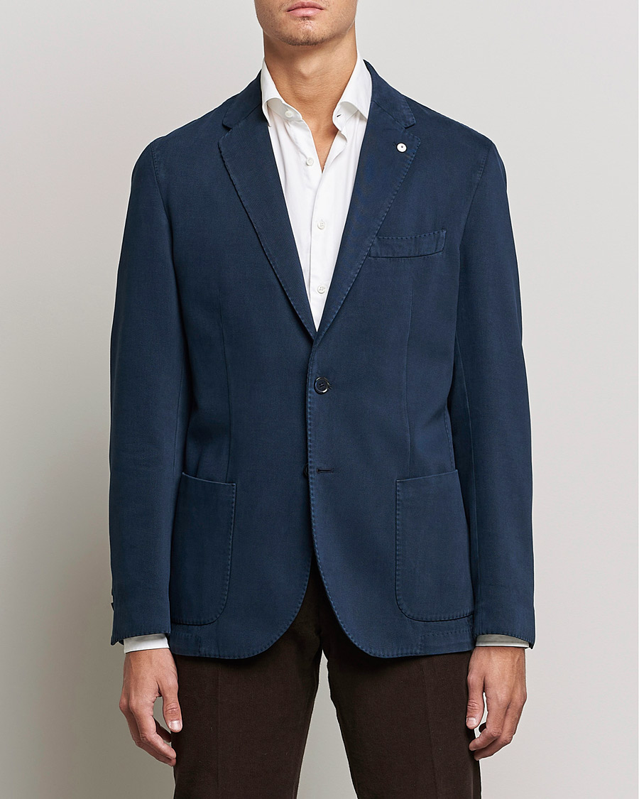 Herren | Sakkos | L.B.M. 1911 | Jack Cotton/Cashmere Blazer Navy