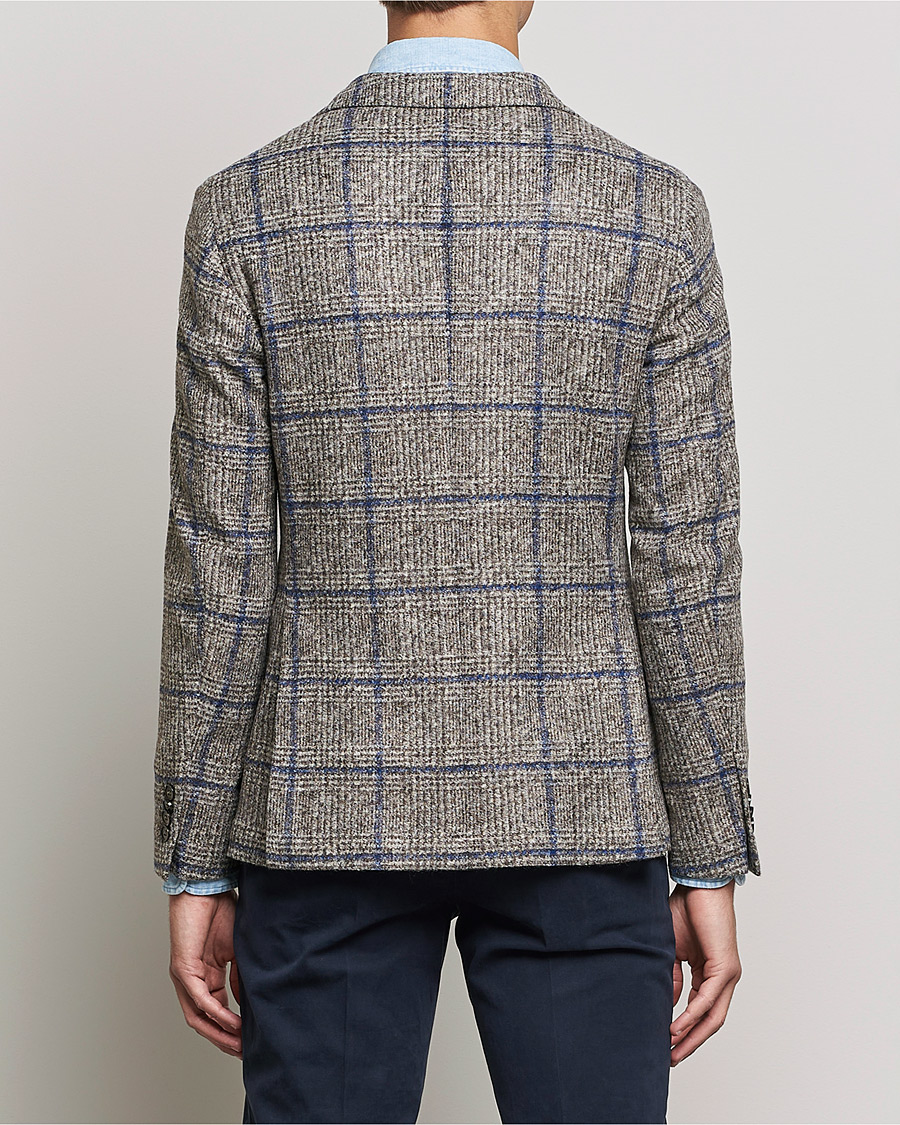 Herren | Sakkos | L.B.M. 1911 | Jack Checked Wool Blazer Grey/Blue