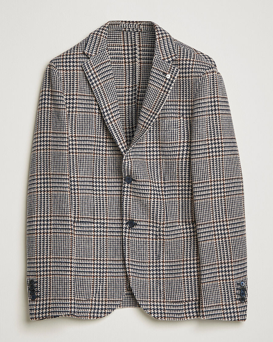 Herren | Sakkos | L.B.M. 1911 | Jack Overcheck Wool Blazer Navy
