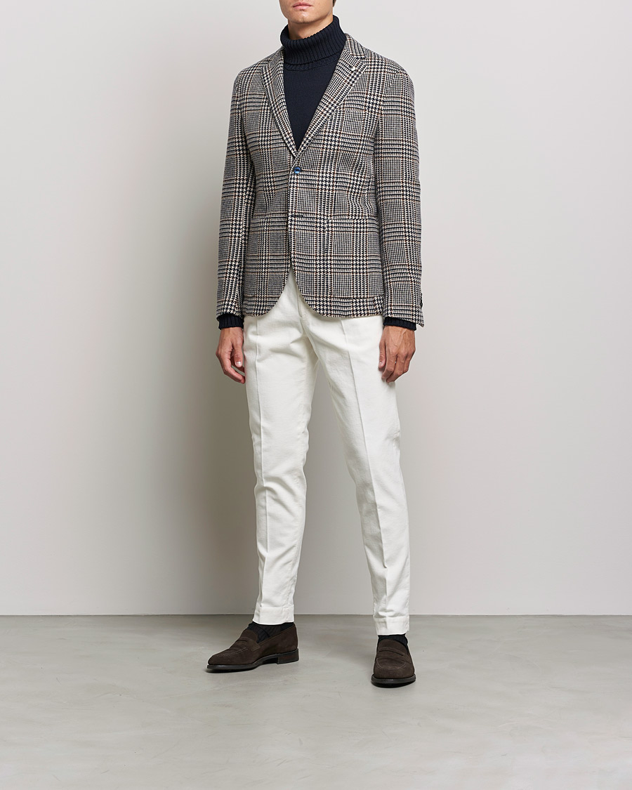 Herren | Sakkos | L.B.M. 1911 | Jack Overcheck Wool Blazer Navy