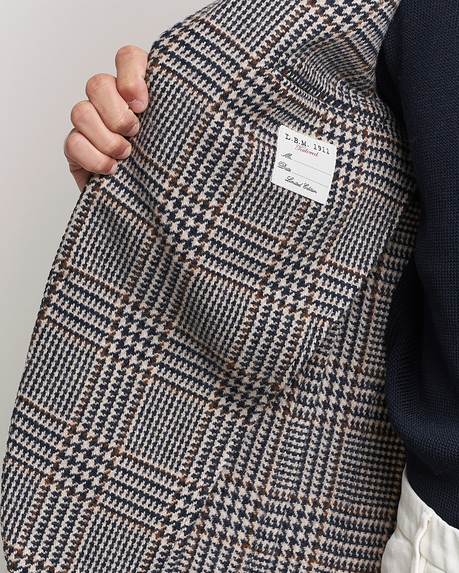 Herren | Sakkos | L.B.M. 1911 | Jack Overcheck Wool Blazer Navy