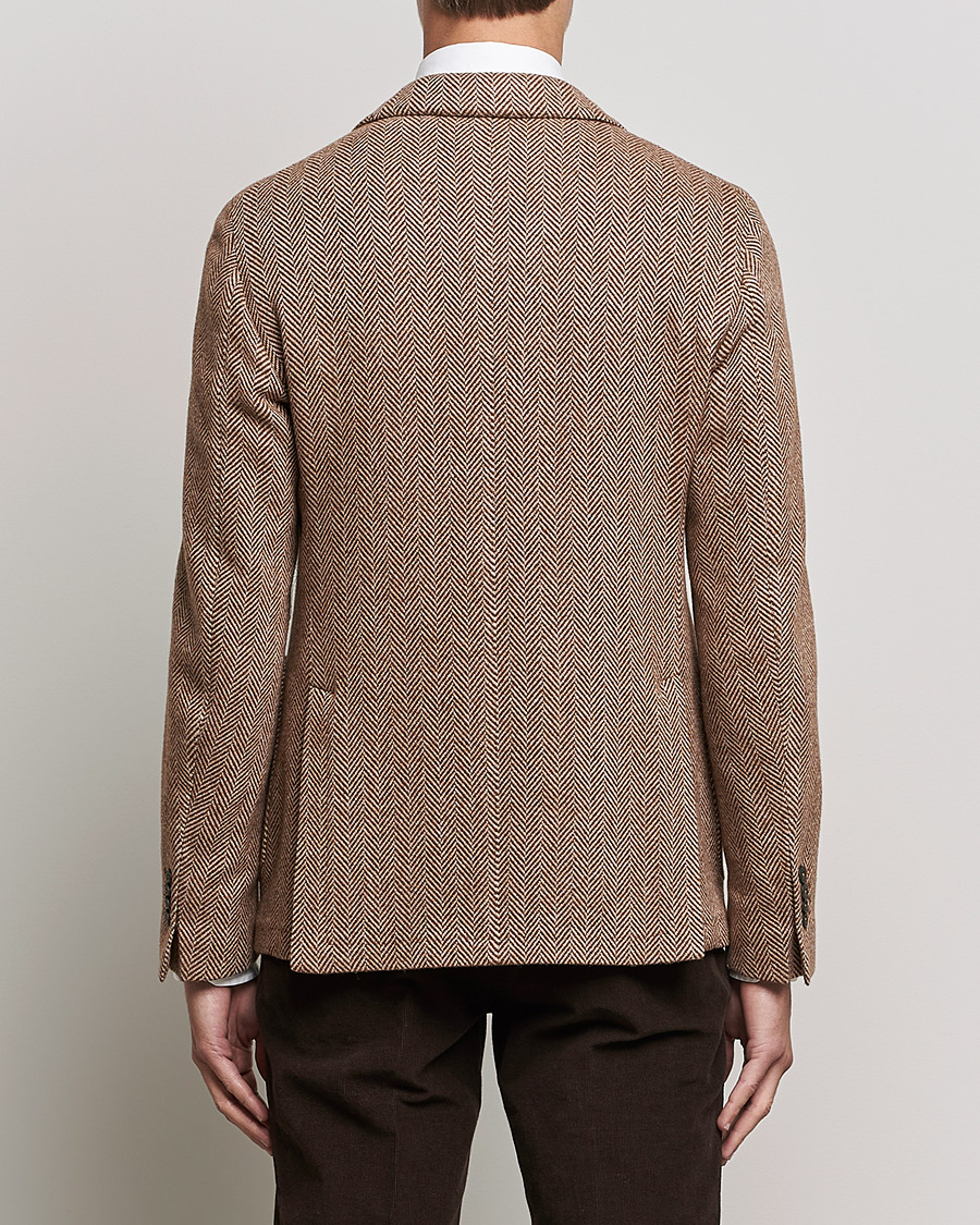 Herren | Sakkos | L.B.M. 1911 | Jack Herringbone Wool Blazer Brown