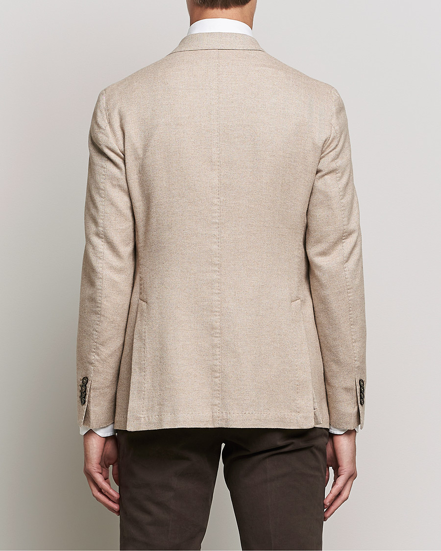Herren | Sakkos | L.B.M. 1911 | Jack Herringbone Soft Cotton Blazer Beige