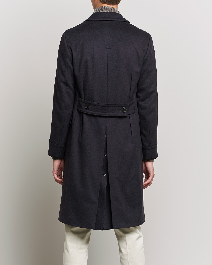 Herren | Jacken | Lardini | Ulster Double Breasted Wool Coat Navy