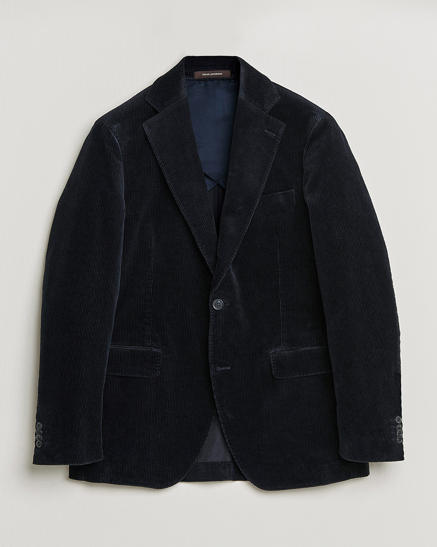 Herren | Sakkos | Oscar Jacobson | Ferry Soft Cord Blazer Navy