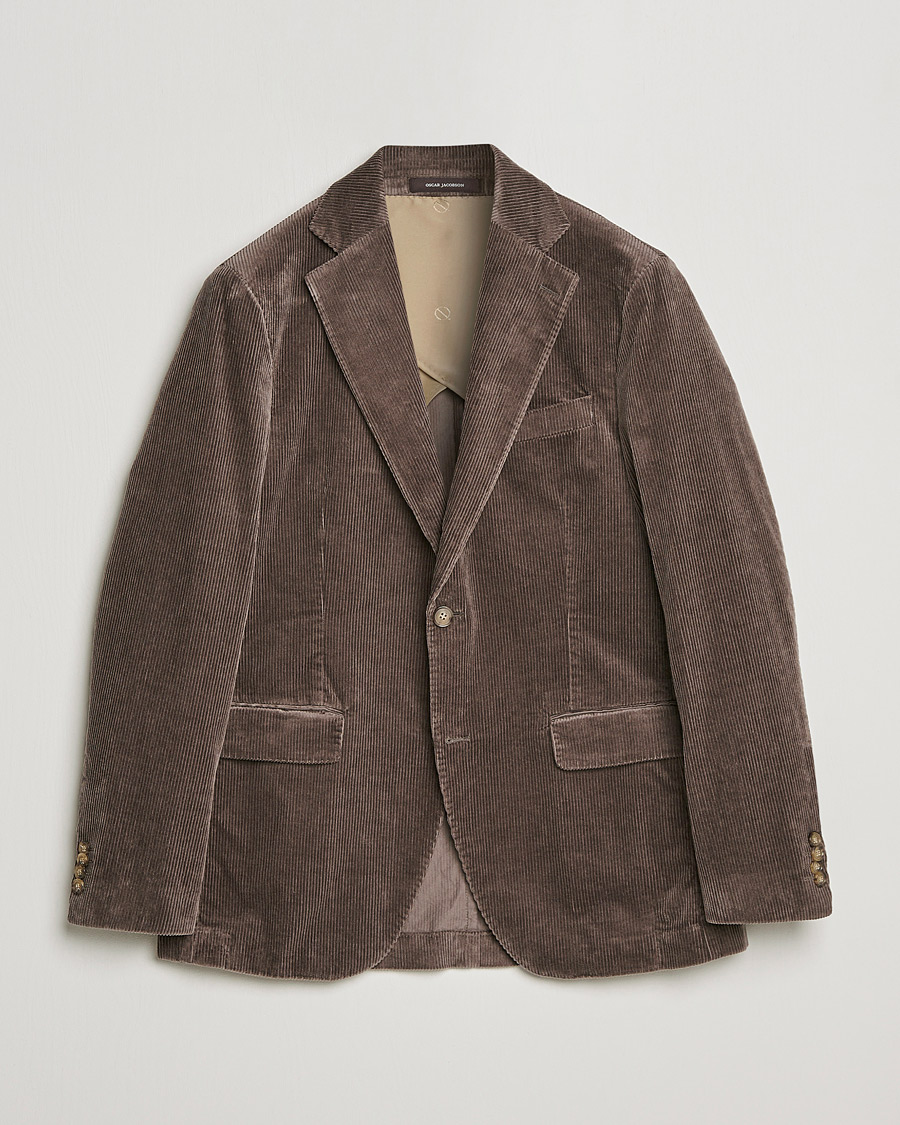 Herren | Sakkos | Oscar Jacobson | Ferry Soft Cord Blazer Light Beige