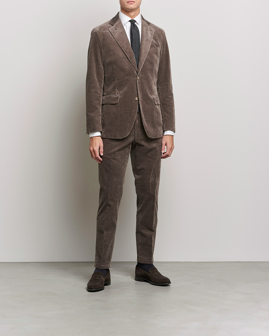 Herren | Sakkos | Oscar Jacobson | Ferry Soft Cord Blazer Light Beige