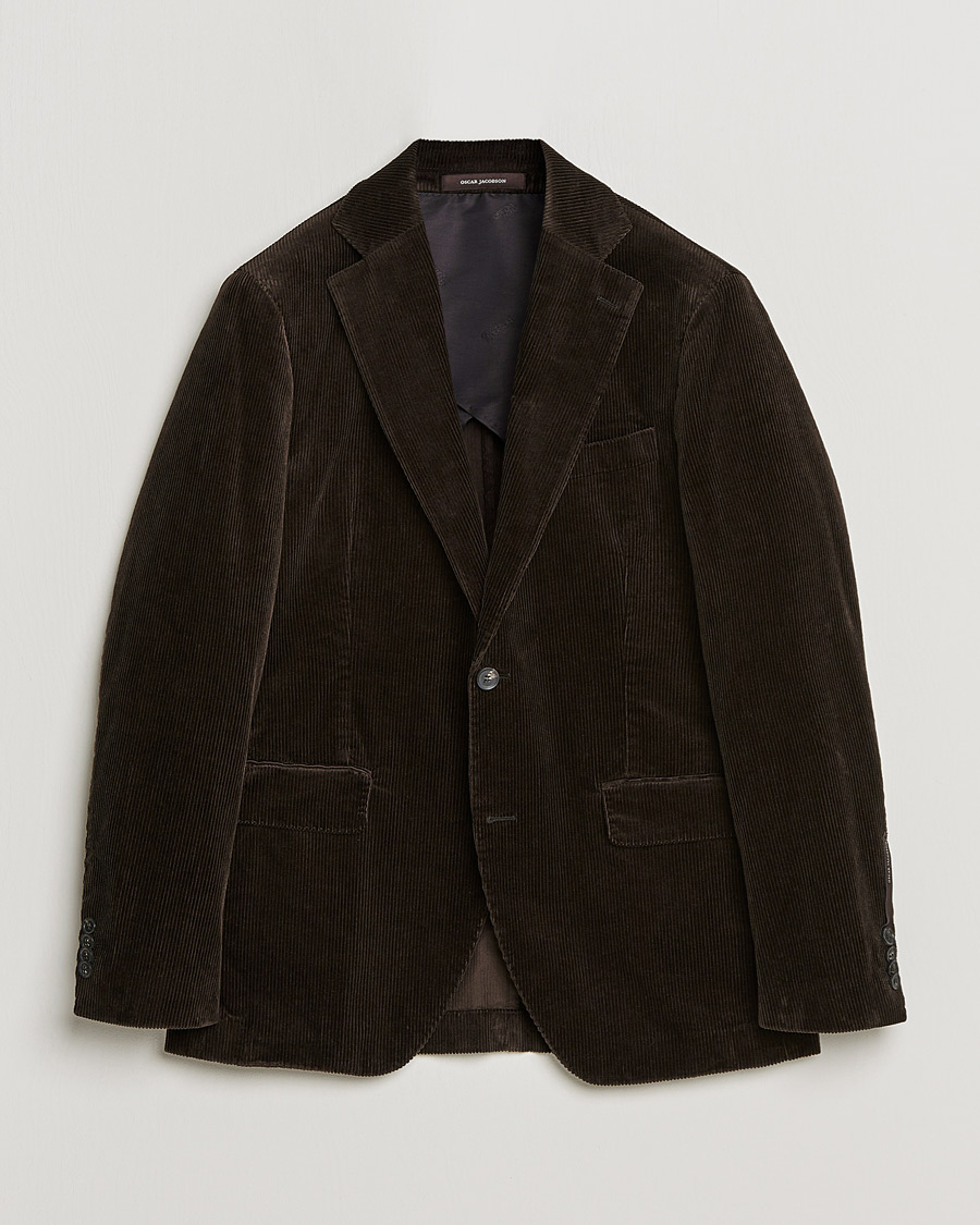 Herren | Sakkos | Oscar Jacobson | Ferry Soft Cord Blazer Brown