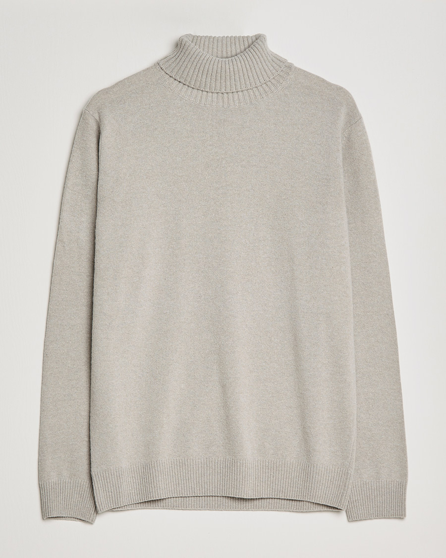 Herren | Pullover | Oscar Jacobson | Salim Wool/Cashmere Rollneck Beige