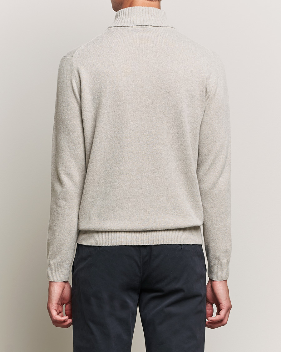 Herren | Pullover | Oscar Jacobson | Salim Wool/Cashmere Rollneck Beige