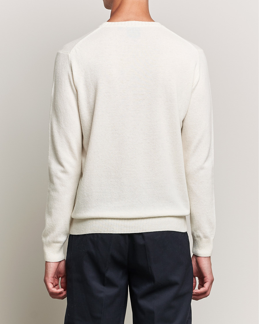 Herren | Pullover | Oscar Jacobson | Valter Wool/Cashmere Round Neck Creme