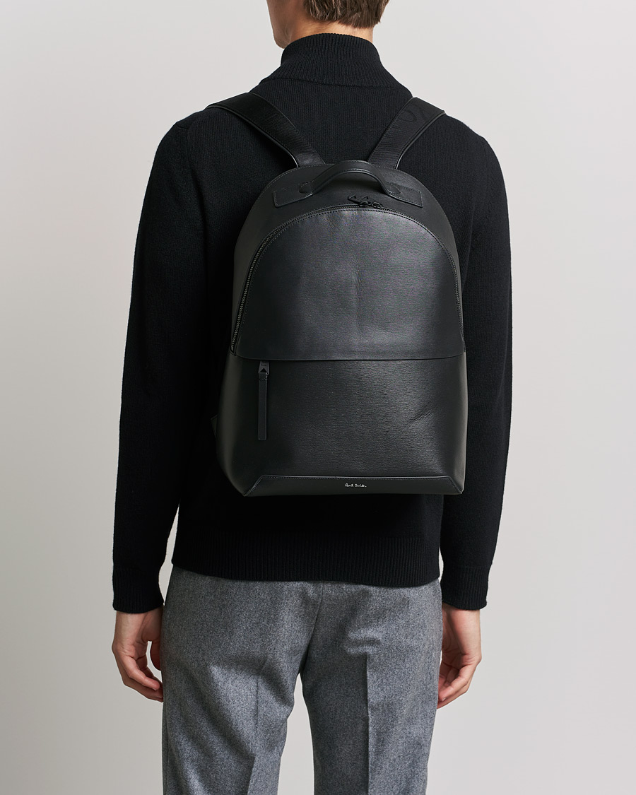 Herren | Paul Smith Leather Backpack Black | Paul Smith | Leather Backpack Black