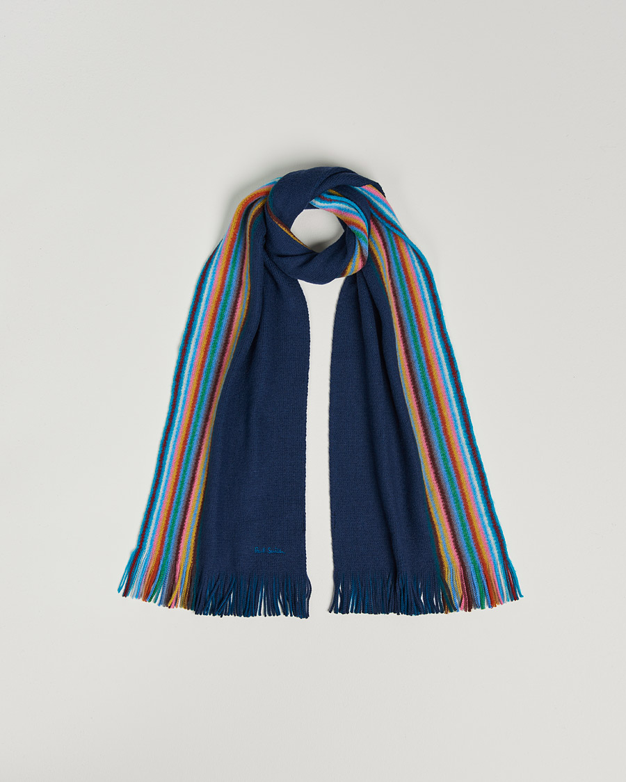 Herren | Paul Smith Merino Wool Scarf Blue | Paul Smith | Merino Wool Scarf Blue