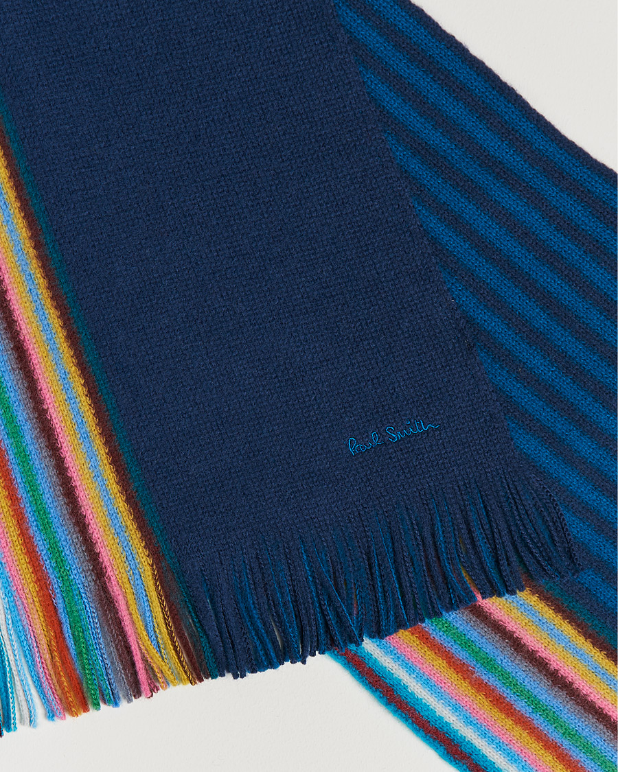 Herren | Paul Smith Merino Wool Scarf Blue | Paul Smith | Merino Wool Scarf Blue
